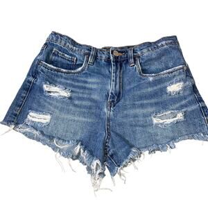 Blank NYC The Barrow Jean shorts denim cut off SZ 28" Vintage High rise short